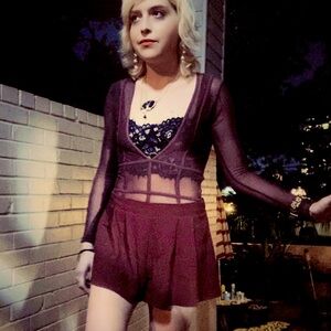 Fashion House Angular Mesh Bodysuit